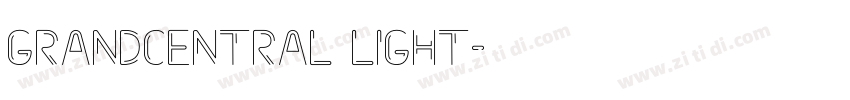 grandcentral light字体转换